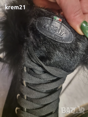 Oscar дамски боти естествен косъм, снимка 6 - Дамски боти - 52972063