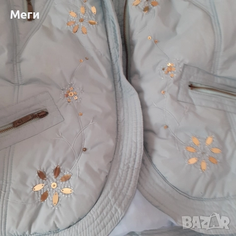 дамско-младежко нежно светло зелено- синьо късо с етикета яке, снимка 4 - Якета - 52400196