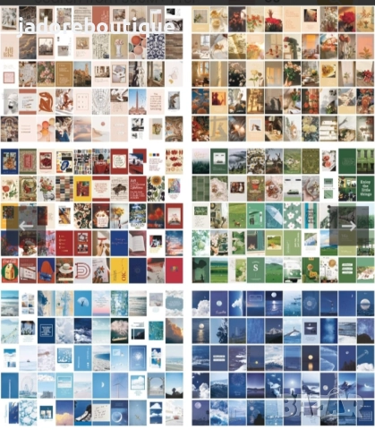 50 броя/ блокче Washi самозалепващи се листчета различни видове 