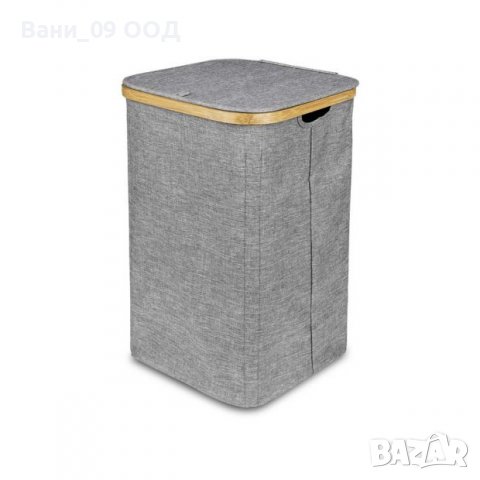 Кош за пране-бамбук и текстил