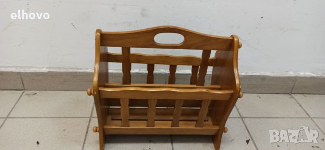 Дървена поставка за вестници и списания, снимка 2 - Декорация за дома - 33012930