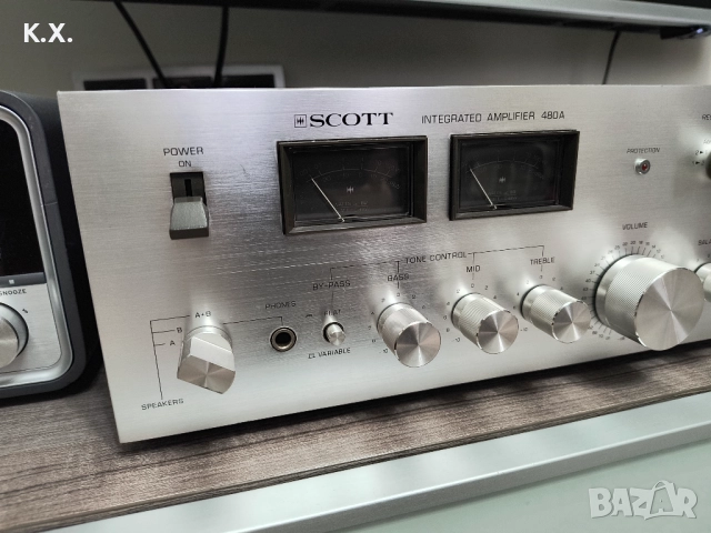 Scott 480A усилвател , снимка 3 - Ресийвъри, усилватели, смесителни пултове - 52703043