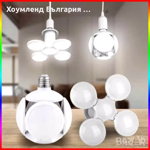 Мощна сгъваема сверична лампа 40W, снимка 3 - Лед осветление - 48770268