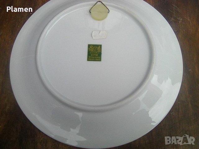 Порцеланова чиния с литография на град Бремен, снимка 3 - Други ценни предмети - 39532450