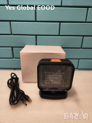 Cyrank Desktop Barcode Scanner – Автоматичен бърз баркод четец с безръчен режим, снимка 1