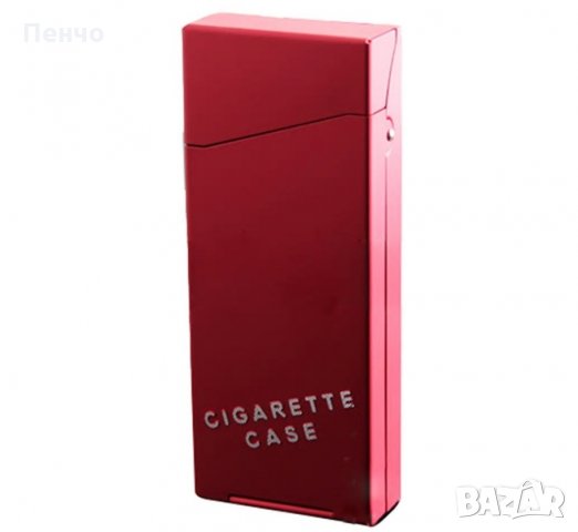 Алуминиева малка кутия за тънки цигари табакера слим тънка дълга Case slim за жени женски, снимка 3 - Табакери - 26671730