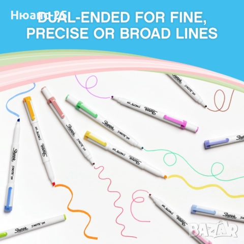 Двувърхи маркери Sharpie S-note, 16 цвята, снимка 3 - Ученически пособия, канцеларски материали - 51933830