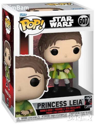Фигура Funko POP! Star Wars Movies:Return of the Jedi- Принцеса Лея / Princess Leia/40th Anniversary
