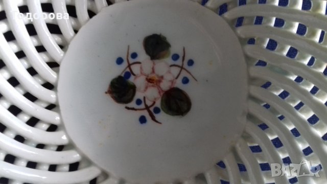 Порцеланова ажурена бонбониера изключителна изработка, снимка 6 - Сервизи - 32422196