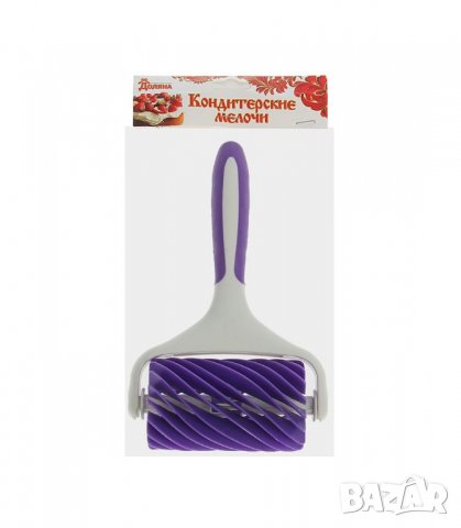 Валяк за мрежовидна декорация на тесто - код 2077, снимка 2 - Прибори за хранене, готвене и сервиране - 26835315