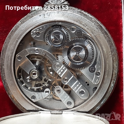 Голям старинен Швейцарски джобен часовник, снимка 9 - Антикварни и старинни предмети - 52400478