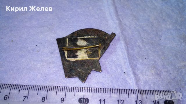 БПФК 1923-1944 Стара РЯДКА ЕМАЙЛИРАНА ПОСРЕБРЕНА БРОНЗОВА НРБ ЗНАЧКА 21506, снимка 6 - Колекции - 38465260