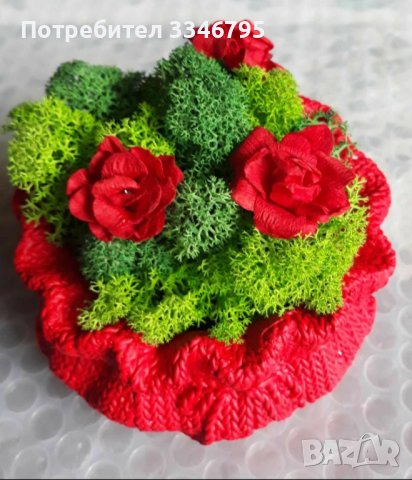 Кашпа със скандинавски мъх. , снимка 7 - Други - 44117016