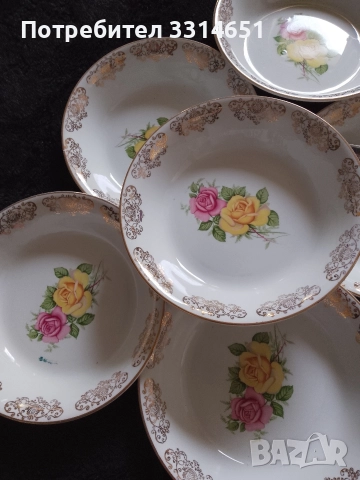 Комплект английски чинии 22 к  Gold , снимка 2 - Сервизи - 52996402