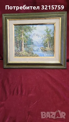 Красива картина масло , платно 40х34см.