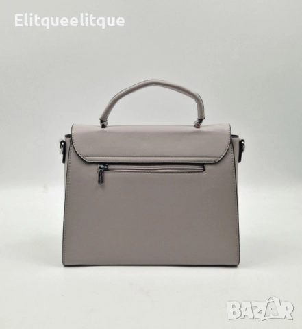 Стилна дамска чанта с капак и флорална бродерия, снимка 2 - Чанти - 52173667