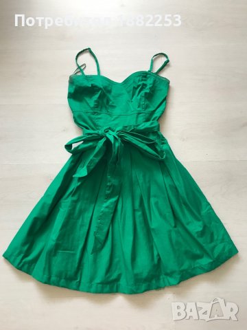 Зелена рокля [ S размер], снимка 1 - Рокли - 37581620