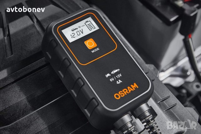 SМАRТ зарядно за акумулатор OSRAM 904 - 6/12V,4A, снимка 6 - Аксесоари и консумативи - 35411865