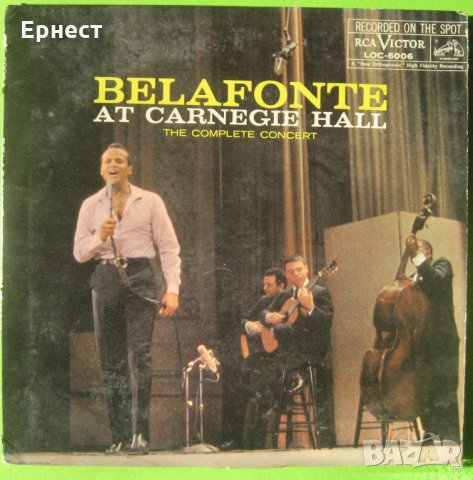 Двойна грамофонна плоча Belafonte - At Carnegie Hall, снимка 1 - Грамофонни плочи - 32680140