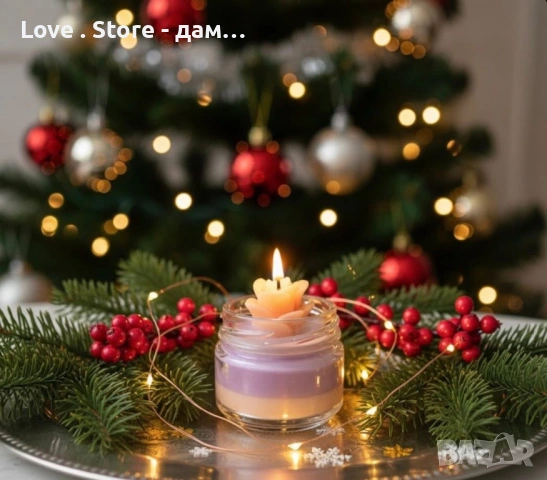 Свещи от пчелен, кокосов  или соев восък , снимка 5 - Декорация за дома - 53033586