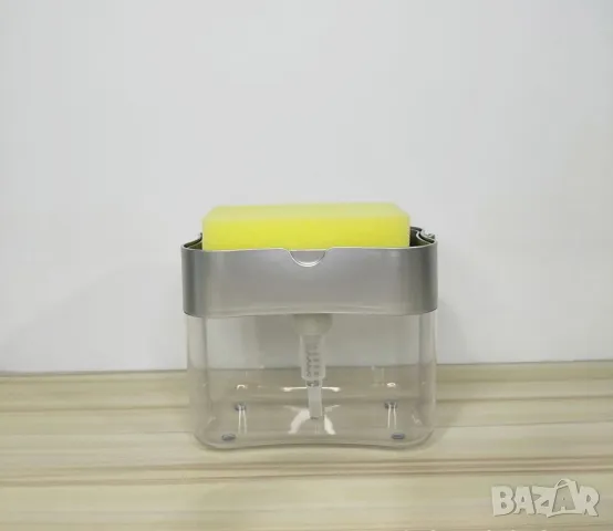 Контейнер  дозатор за течни препарати в комбинация с почистваща гъба , снимка 3 - Други стоки за дома - 50383373