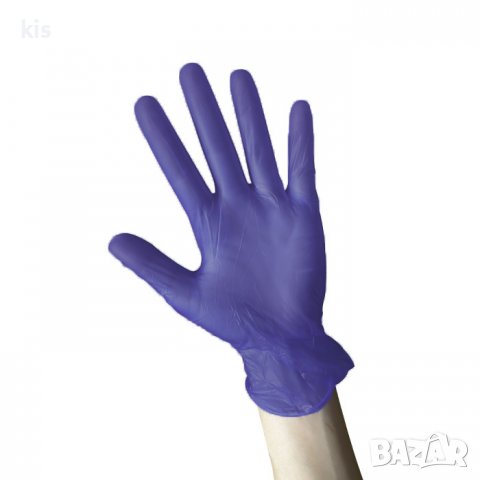 Ръкавици от нитрил, син цвят - 100 броя - S/M размер, снимка 1 - Медицински консумативи - 38240364