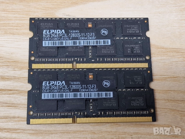 ✅8GB DDR3L 1600Mhz Elpida Ram Рам Памет за лаптоп с гаранция!