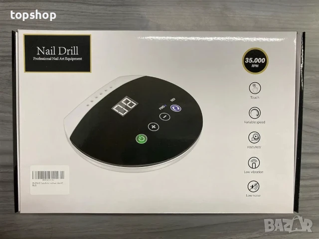 НОВА професионална пила за нокти ENGERWALL S20 35000RPM, 35W, ниско ниво на шум и ниски вибрации..., снимка 7 - Продукти за маникюр - 50552496