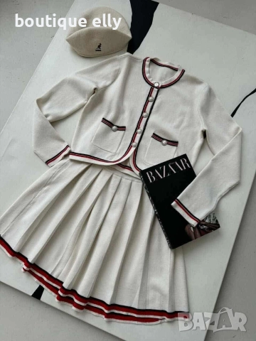 дамски комплект - бял и син