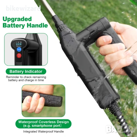 Безжична пръскачка под налягане 3 скорости на пръскане, 7.4V НОВА, снимка 3 - Градинска техника - 53168520