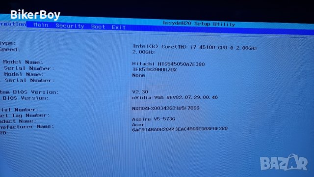 acer v5-573g / i7 / gtx 850м на части , снимка 6 - Лаптопи за игри - 43421190