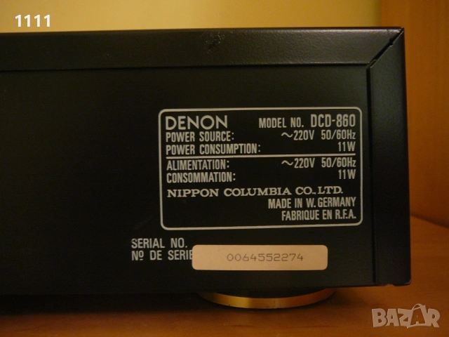 DENON DCD-860, снимка 9 - Ресийвъри, усилватели, смесителни пултове - 53048292