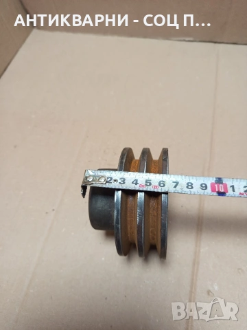 Соц Стара Двуканална Шайба За Машини Техника Тегло 2кг. Номер 142., снимка 8 - Антикварни и старинни предмети - 53180048