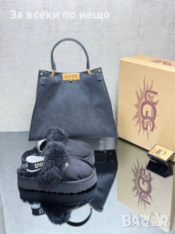 Prada🔝UGG🔝Miu Miu Дамска Чанта🔝Дамски Меки И Топли Боти🔝Меки И Топли Чехли Код SK762, снимка 9 - Чанти - 53170845