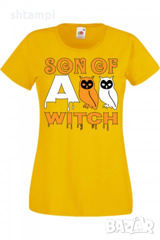Дамска тениска Son Of A Witch 1,Halloween,Хелоуин,Празник,Забавление,Изненада,Обичаи,, снимка 9 - Тениски - 38138197