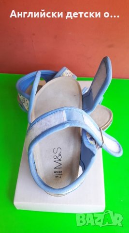 Английски детски сандали с естествена кожастелка-ортопедични-M&S, снимка 4 - Детски сандали и чехли - 28536995