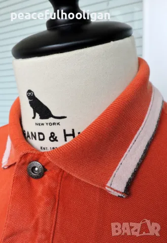 NAPAPIJRI Mens Graphic Long Sleeve Casual Polo Shirt Size L, снимка 6 - Блузи - 47651629