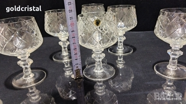 кристални чаши , снимка 2 - Антикварни и старинни предмети - 51483269