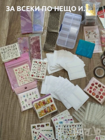 Голям сет декорация и материали за нокти/ маникюр, снимка 3 - Продукти за маникюр - 51154795