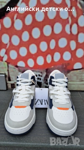Английски детски кецове-Zara, снимка 6 - Детски обувки - 51496240