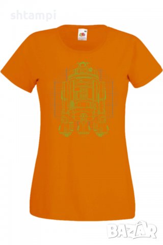 Дамска тениска Star Wars r2d2, Филм,Игра,superhero,Изненада,Подарък,Повод,, снимка 7 - Тениски - 37732501