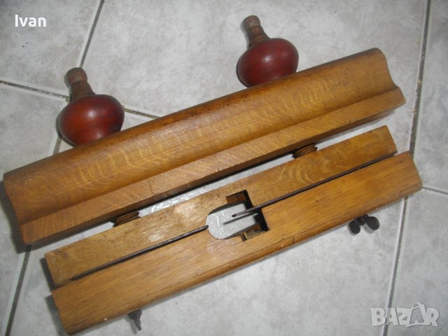 Старинно/Антикварно Профилно Голямо Ръчно Дърводелско Ренде-ОТЛИЧНО Съст-Регулация/Дървени Винтове , снимка 3 - Други инструменти - 39342093