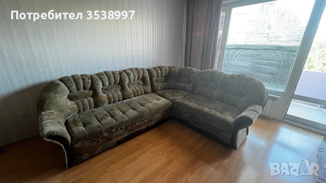 Диван ъглов (286/200) с функция за сън  (140/186), снимка 2 - Дивани и мека мебел - 51311939