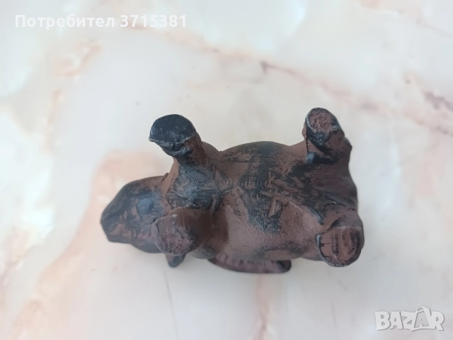 Чугунена фигура - прасе, снимка 2 - Колекции - 51945037