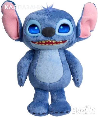 Интерактивна плюшена играчка Disney - Stitch, с LCD очи/ Стич