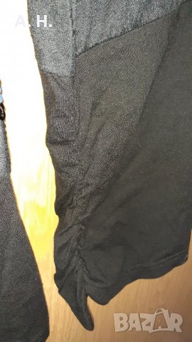 Черна блуза с пайети, снимка 5 - Блузи с дълъг ръкав и пуловери - 27021874