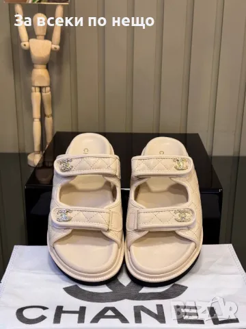 Chanel Дамски Чехли Шанел - 3 Налични Цвята Код E272, снимка 3 - Чехли - 50415283