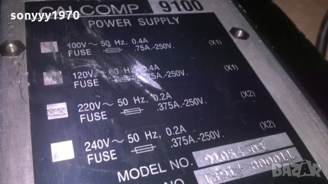 calcomp 9100 power supply-made in usa-внос швеицария, снимка 9 - Мрежови адаптери - 26426978
