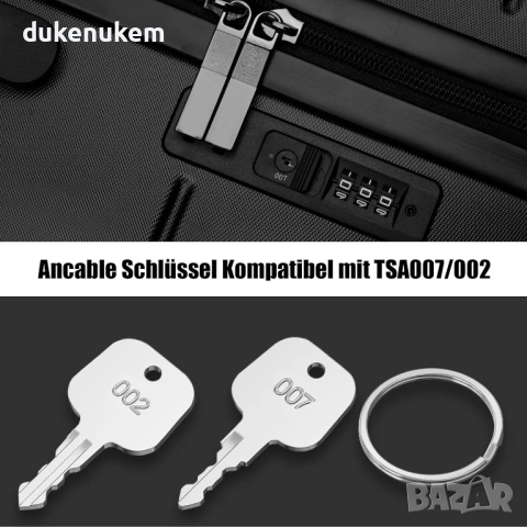 2 бр .Ключове TSA007, универсални за куфари и катинари, снимка 4 - Други инструменти - 53130751