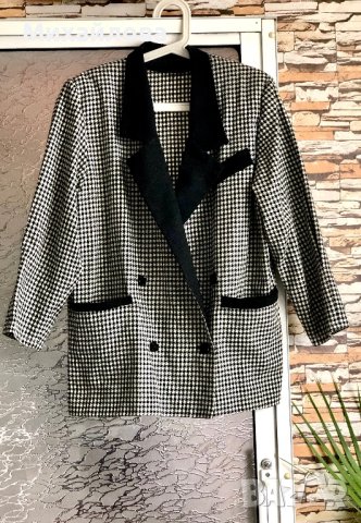 Дамско сако пепит, снимка 6 - Сака - 43295311